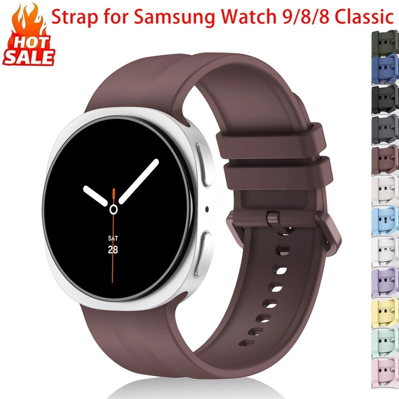 No Gaps Sport สายซิลิโคน (ไม่มีนาฬิกา) สําหรับ Samsung Galaxy Watch 9/8 40 มม.44 มม.นาฬิกา 8 คลาสสิก 46 มม.สายคล้องคอสําหรับผู้ชายผู้หญิง