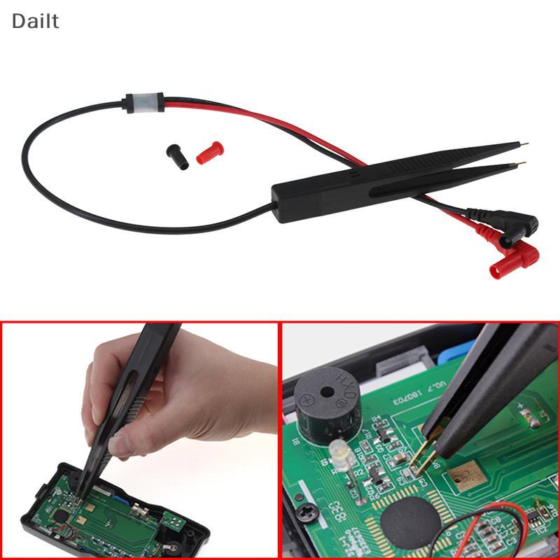 Dailt คลิปปากกาทดสอบ SMD มัลติมิเตอร์ Probe แหนบ Patch สําหรับการวัดตัวต้านทานการเหนี่ยวนําความจุเครื่องมือไฟฟ้าอเนกประสงค์ (TH)