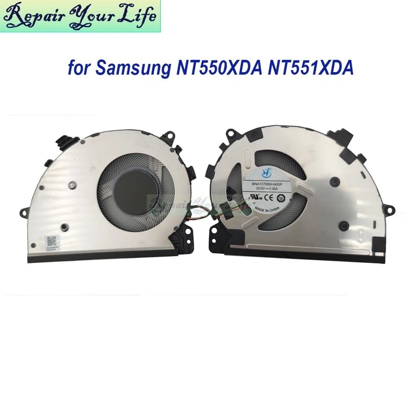 พัดลมระบายความร้อน CPU สําหรับ Samsung Book NT550XDA NT560XDA NP550XDA-KF2BR NT551XDA โน้ตบุ๊ค Coole