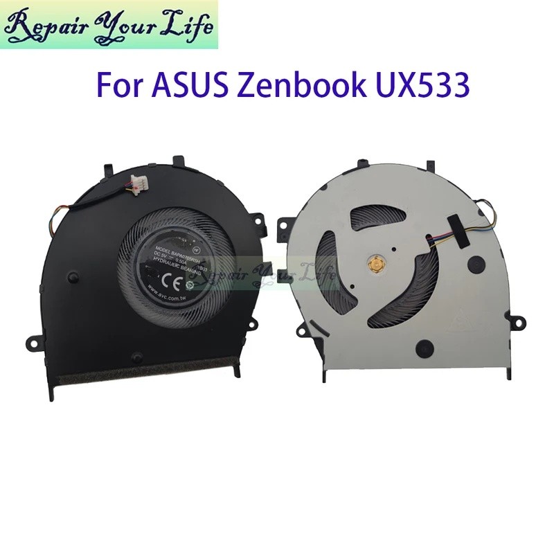 โน้ตบุ๊ค Cooler พัดลม CPU สําหรับ Asus Zenbook 15 UX533 UX533F UX533FD BAPA0705R5H Y003 13NB0JX0T010