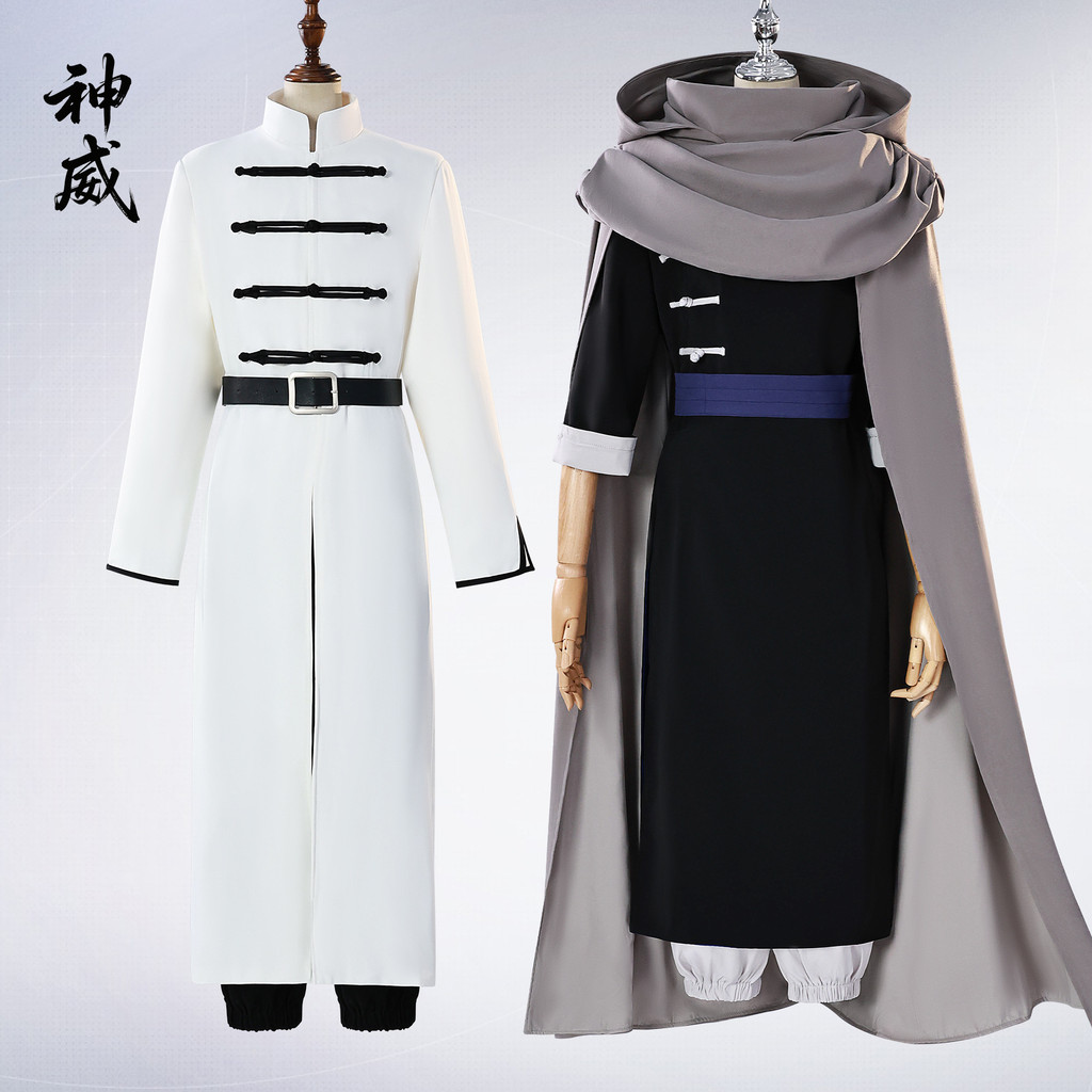 GINTAMA Night Rabbit Kamui คอสเพลย์เครื่องแต่งกายอะนิเมะสองมิติสีดํายาวเสื้อ GINTAMA Kamui คอสเพลย์เ