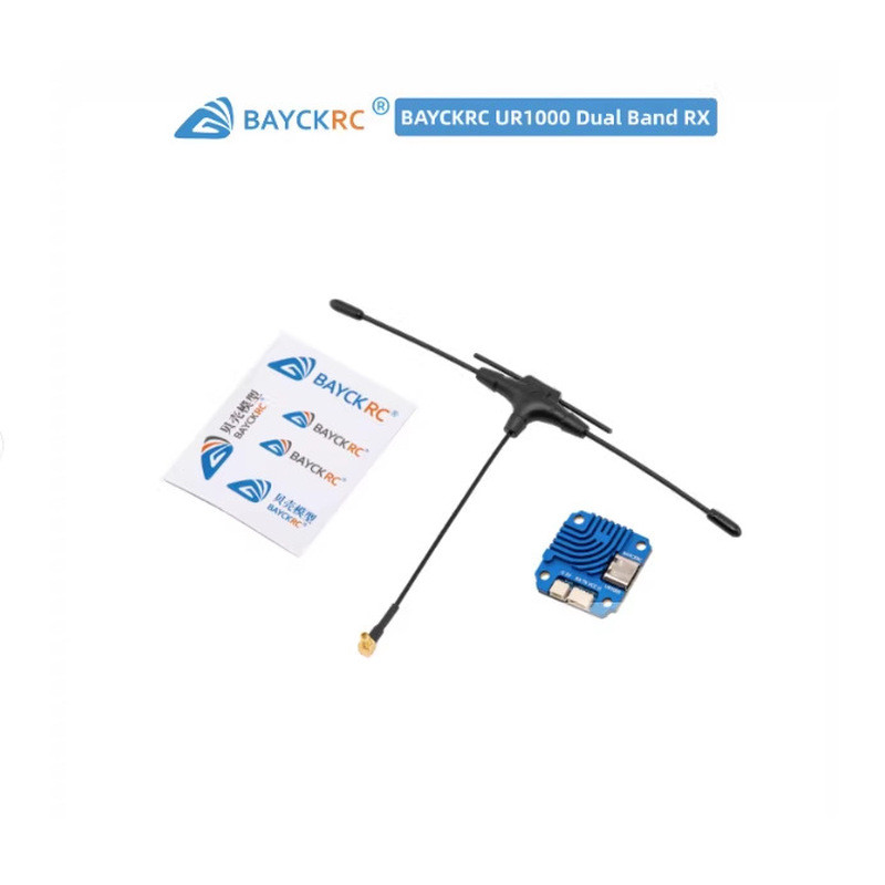 BAYCK Shell ELRS Receiver UR1000 1,000mw ผ่านเครื่อง Dual Band Receiver 2.4G/900m