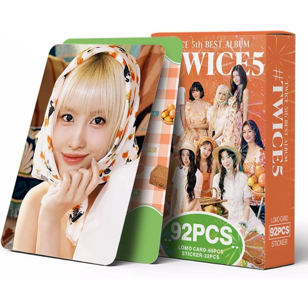 KPOPBP สองครั้ง 5th Photocards TWICE5 Albuum การ์ด Kpop Merch ของขวัญสําหรับแฟนๆ, 60 ชิ้น Lomo การ์ด