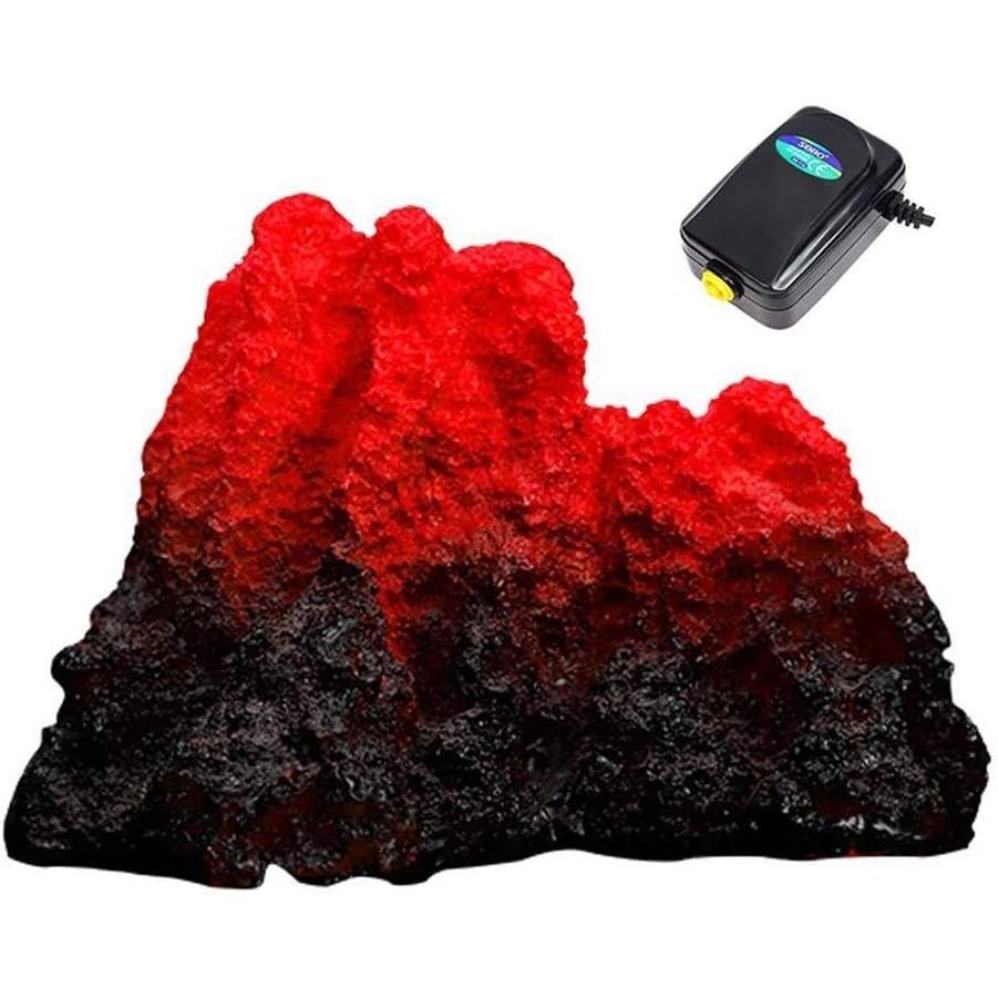 Tank Volcanic s-lifeeling Decoration m Aquarium Decorative Volcanic ตกแต่ง Mountain Stone Tank F1MV