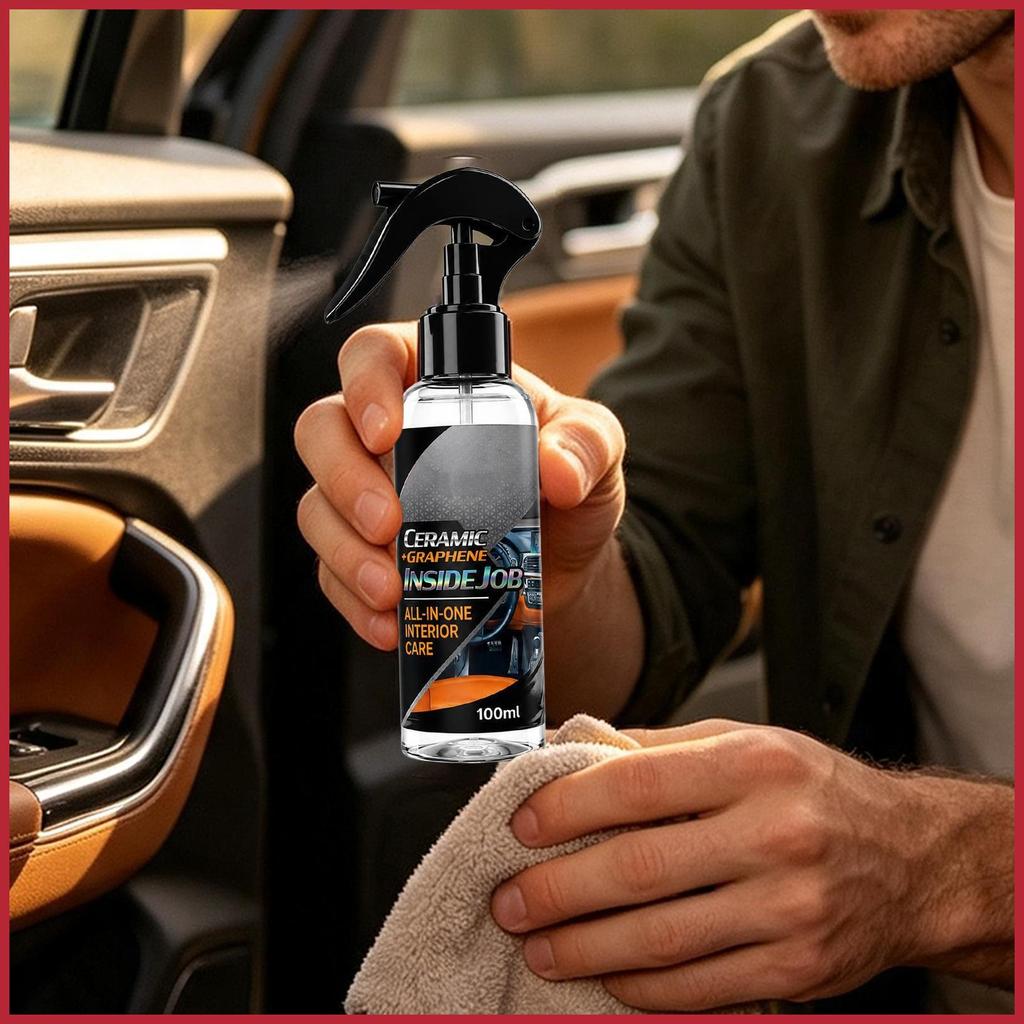 Car Dashboard Cleaner 100ml Non-Greasy Shine Stain Removal Detailing Spray สเปรย์ภายในรายละเอียดสําห