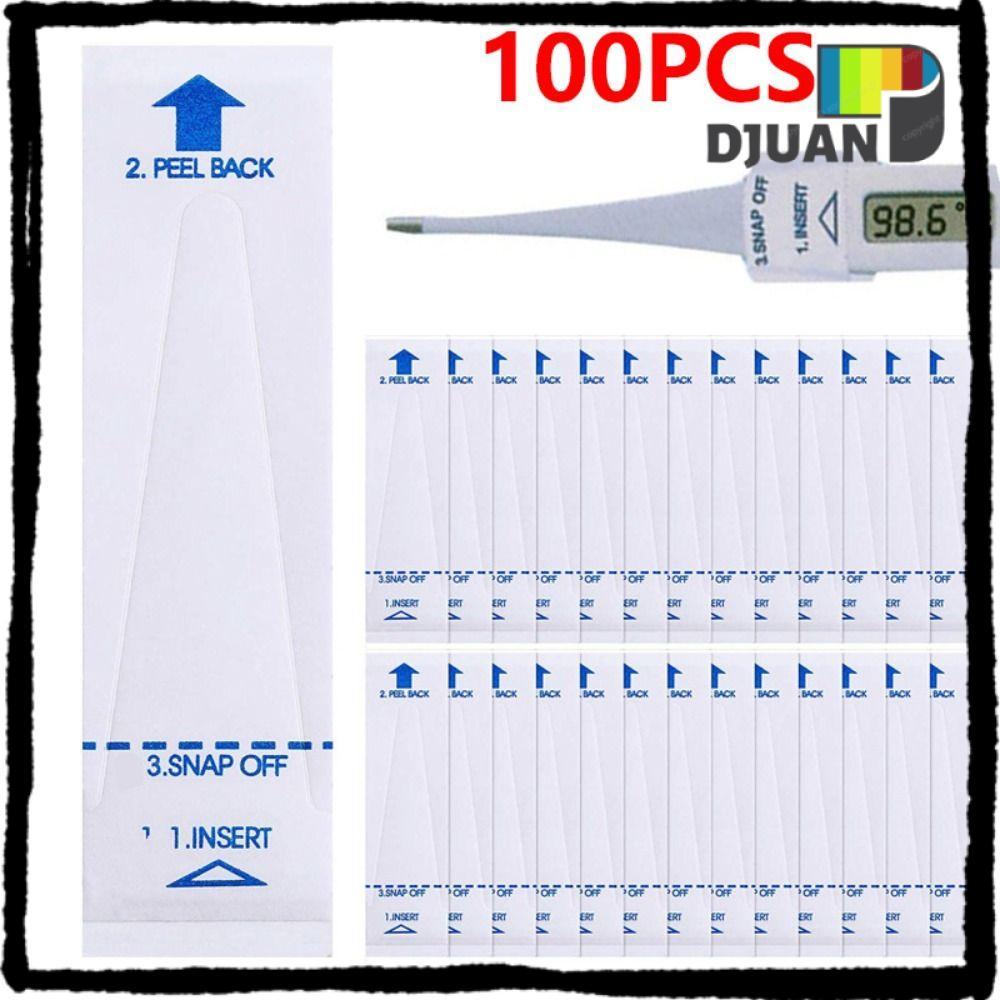 DUOJUAN 100PCS Digital Probe Covers, Hygienic Thin Temperature Probe Cover,คุณภาพสูงทิ้งปลอดภัยฝาครอ