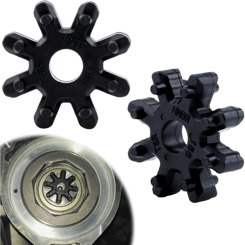 2 ชิ้นยืดหยุ่นพวงมาลัย Coupler เปลี่ยน 56315-2K000FFF,ไนลอน Pad ล้อยางพลาสติก, ยานยนต์พวงมาลัย Coupl