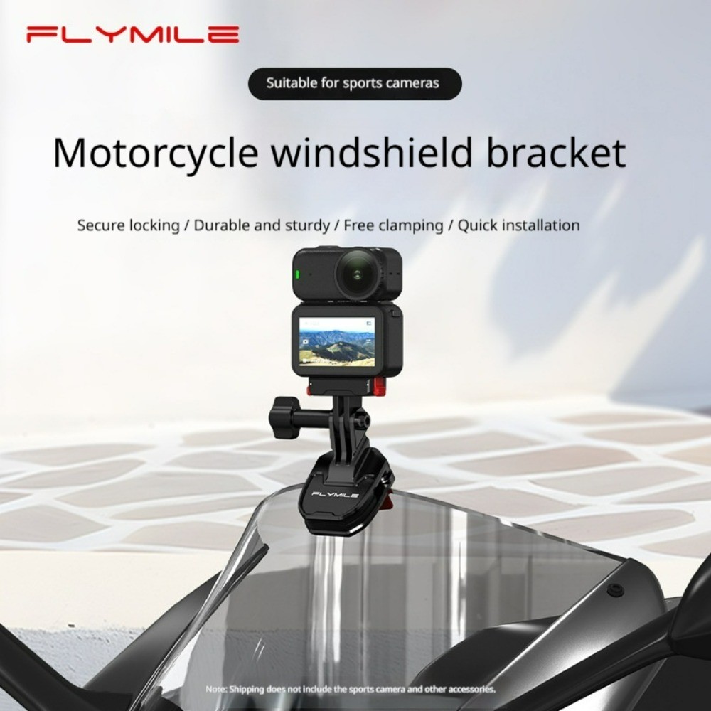 เหมาะสําหรับขายึดกันลมกล้องกีฬา DJI Action 5Pro เข้ากันได้กับคลิปยึดรถจักรยานยนต์ DJI OSMO 360 X5