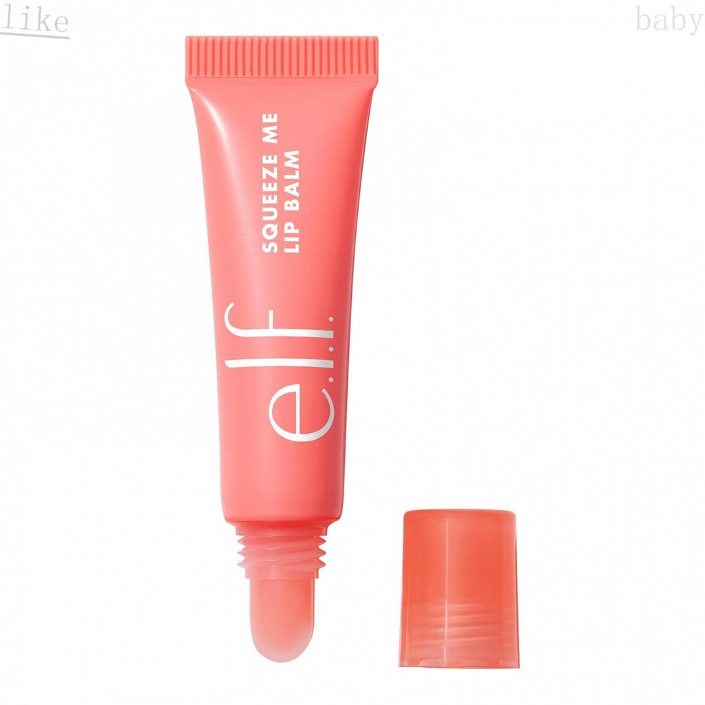 ElfSqueezeMeLipBalm,Strawberry|MoisturizingLipBalmForASheerTintOfColor,InfusedWithHyaluronicAcid,Veg