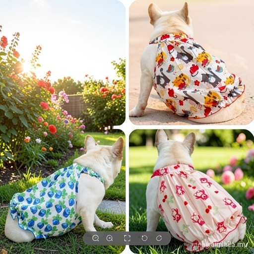 เหมาะสําหรับบ้านเสื้อผ้าสุนัขชุดสุนัขเสื้อผ้าสัตว์เลี้ยง French Bulldog ฤดูร้อนบางสไตล์ Anti-Hair Lo