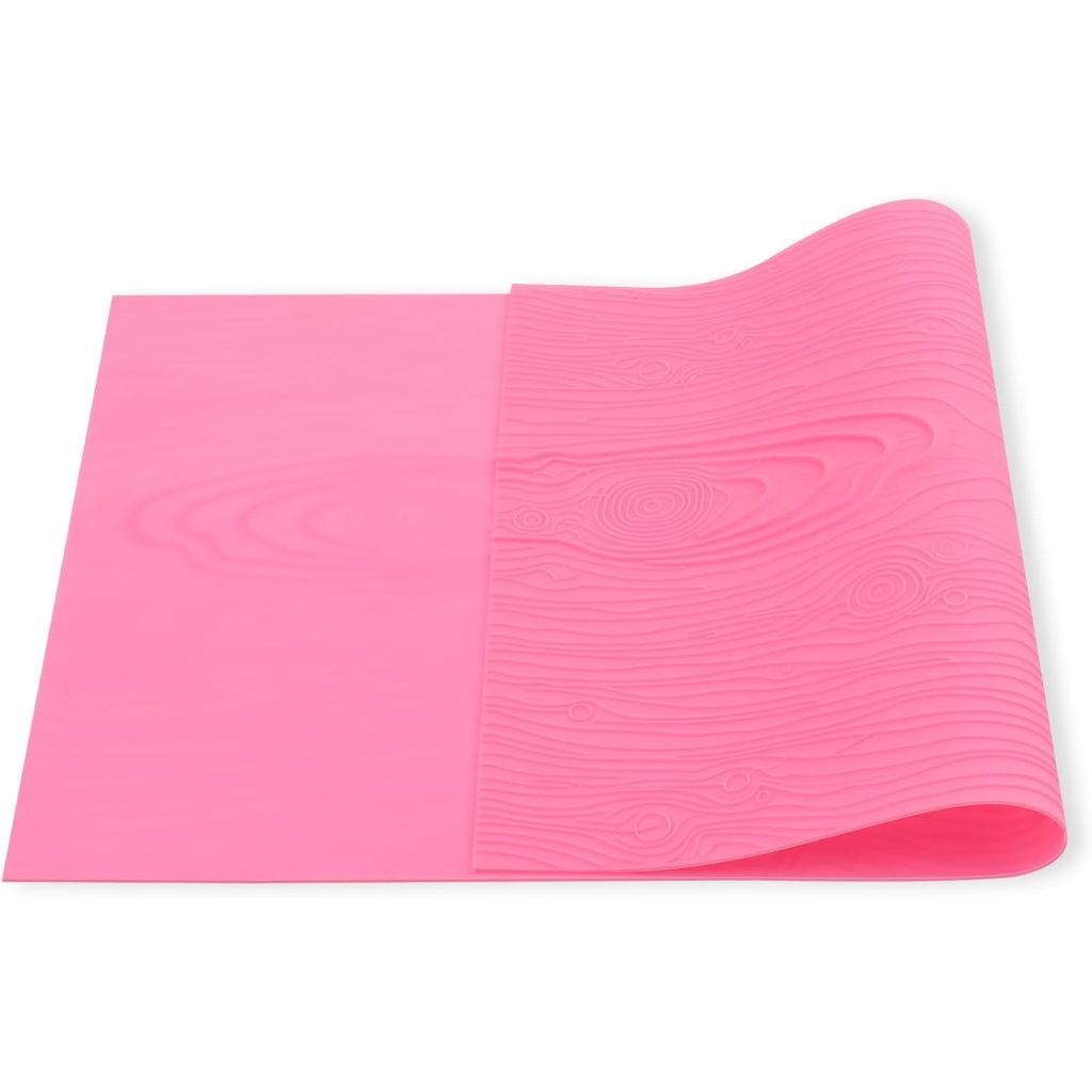 Hariendny Fondant Woodgrain Impression Mat Fondant ซิลิโคนลูกไม้แม่พิมพ์ Fondant เนื้อไม้ซิลิโคนเค้ก