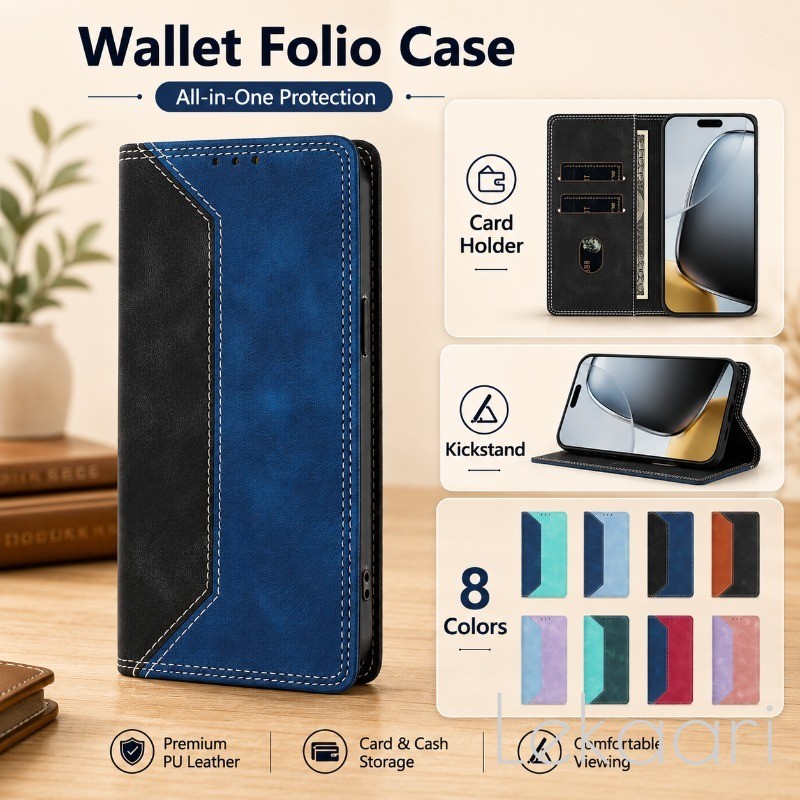 Two Tone Flip Case สําหรับ Tecno X656 X66 หมายเหตุ 7 Lite KE6 KE6J KE5 KD7 KB8 CD7 CD6 B1F B1P F1 F2
