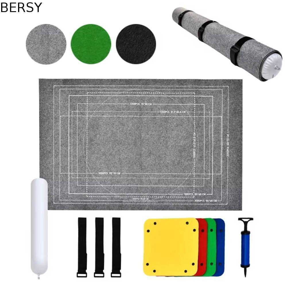 BESY Puzzle Saver Pad, Roll Up Non-Slip Jigsaw Puzzle Storage Mat ชุด, Play Mat โพลีเอสเตอร์ของขวัญพ