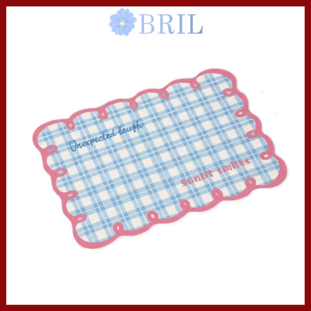 จัดส่งจากประเทศไทย แผ่นรองโต๊ะBRIL, แผ่นรองจานดูดซับน้ํา Dopamine, อุปกรณ์ตกแต่งโต๊ะรถไฟเหาะกันลื่นฉนวนกันความร้อนแฟชั่น