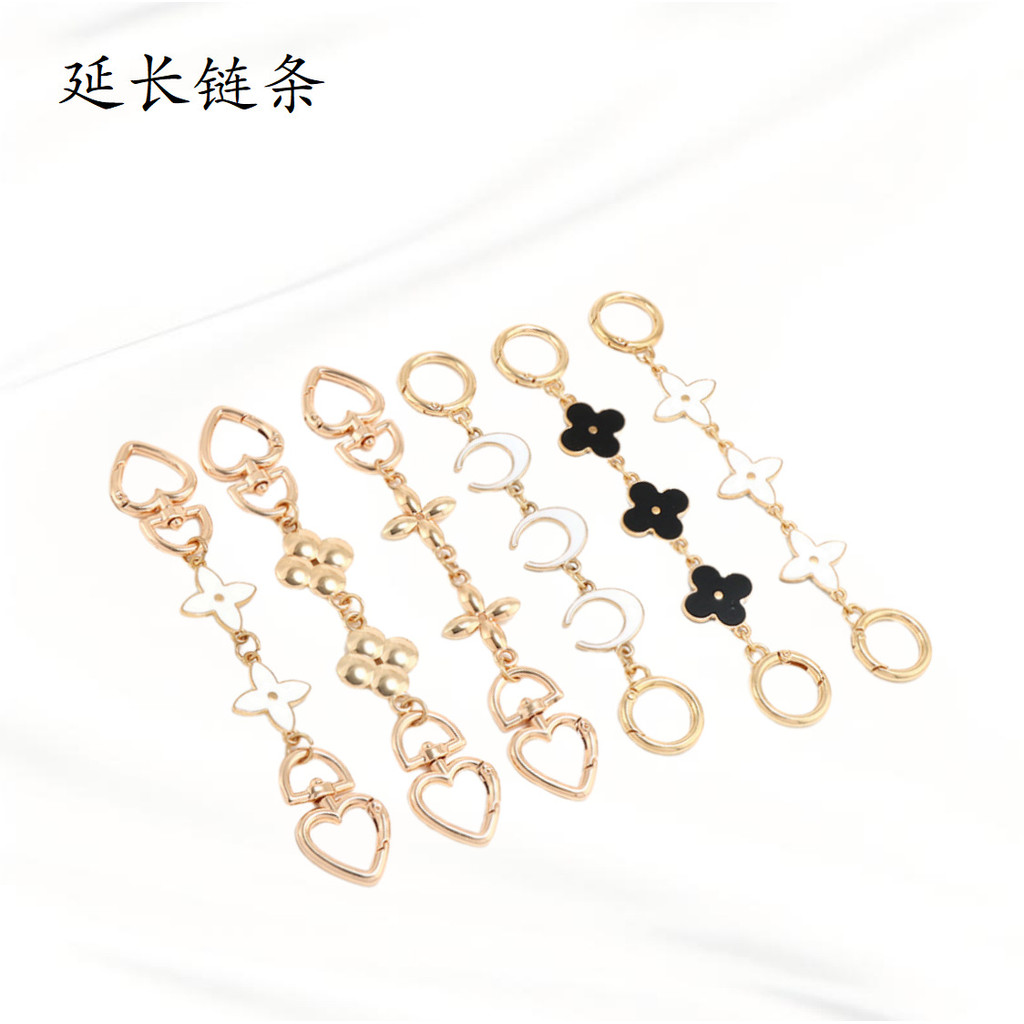อุปกรณ์เสริมกระเป๋าเดินทาง เหมาะสําหรับ Kochi Mahjong Bag Chain Four-leaf Clover Extension Chain Bag