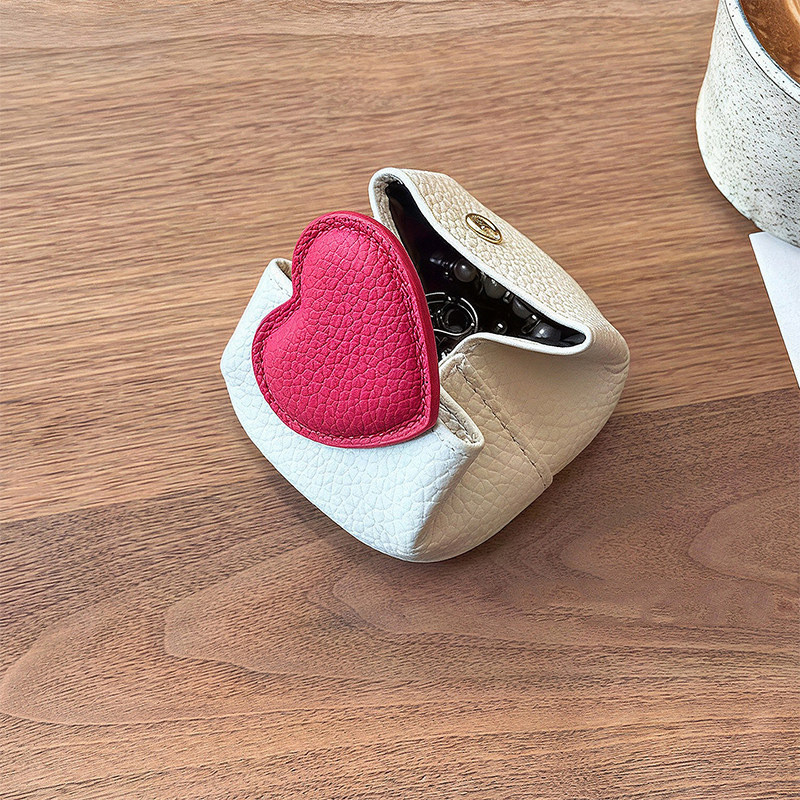 Love Jewelry Storage Bag Small Mini Travel Portable Multifunctional Coin Purse High-value Female [Y]