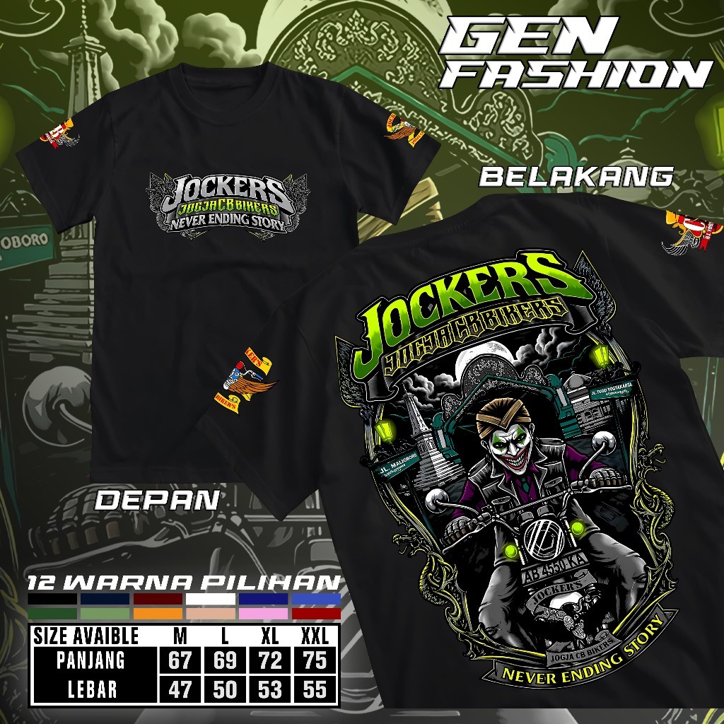JOCKERS JOGJA CB BIKERS 23RD ANNIVERSARY EVENT เสื้อยืด 20 กันยายน 2026