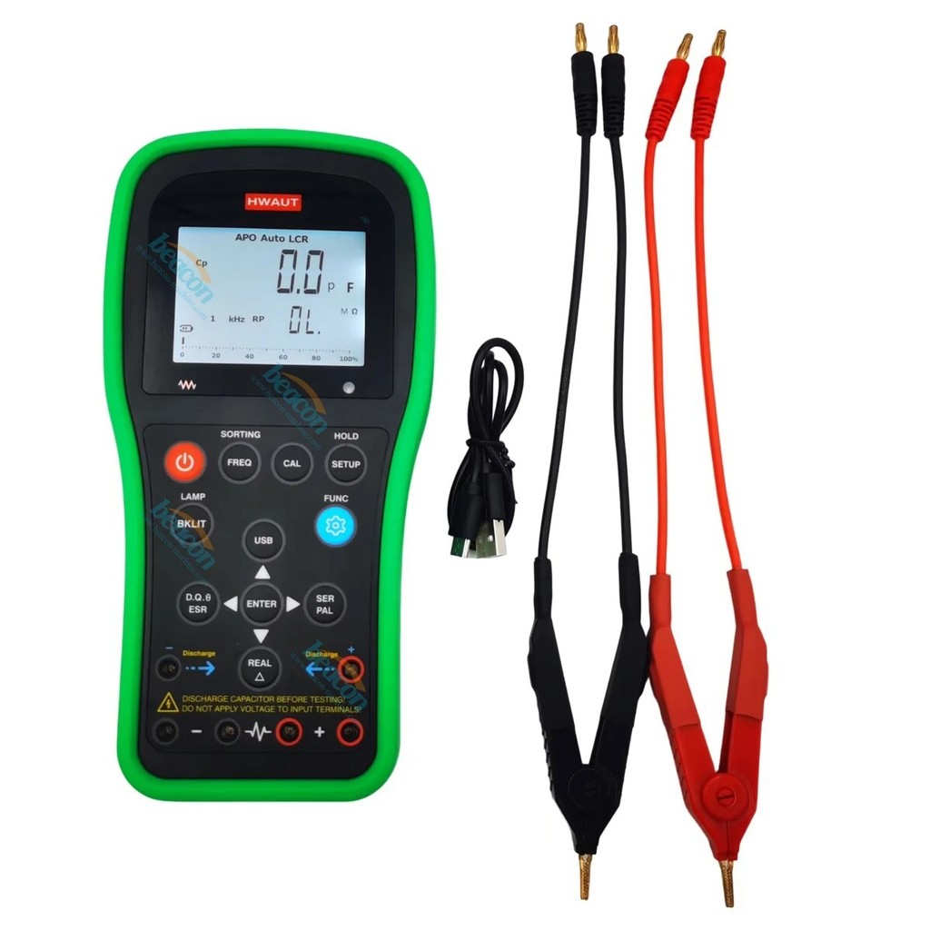 QEVX ใหม่ทั้งหมด Professional Handheld LCR Meter ดิจิตอลการวัดอัจฉริยะ,คุณภาพ, Loss Factor HW-LCR06 