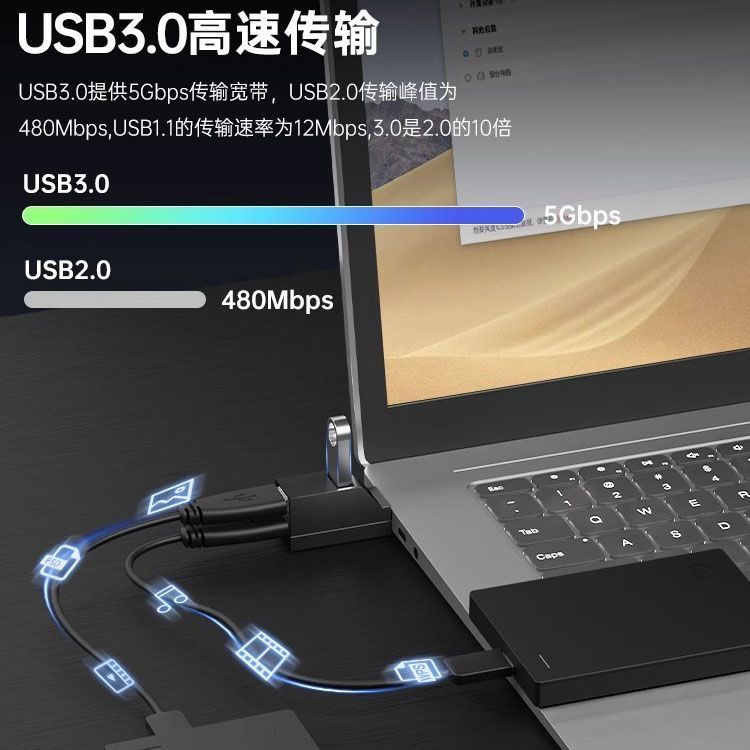 คอมพิวเตอร์ usb Multi-Interface type-c Docking Station 3.0 hub Splitter คอมพิวเตอร์แล็ปท็อป Hub Conv