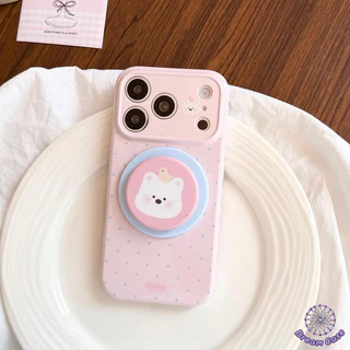 เคสหัวใจฟอง ลายหมีขาว เพนกวิน สุนัข หมูน่ารัก สไตล์หวานๆ สำหรับ IPhone 17 AIR 11 15 13 14 16 12 Pro Max XR X 16 15 Plus