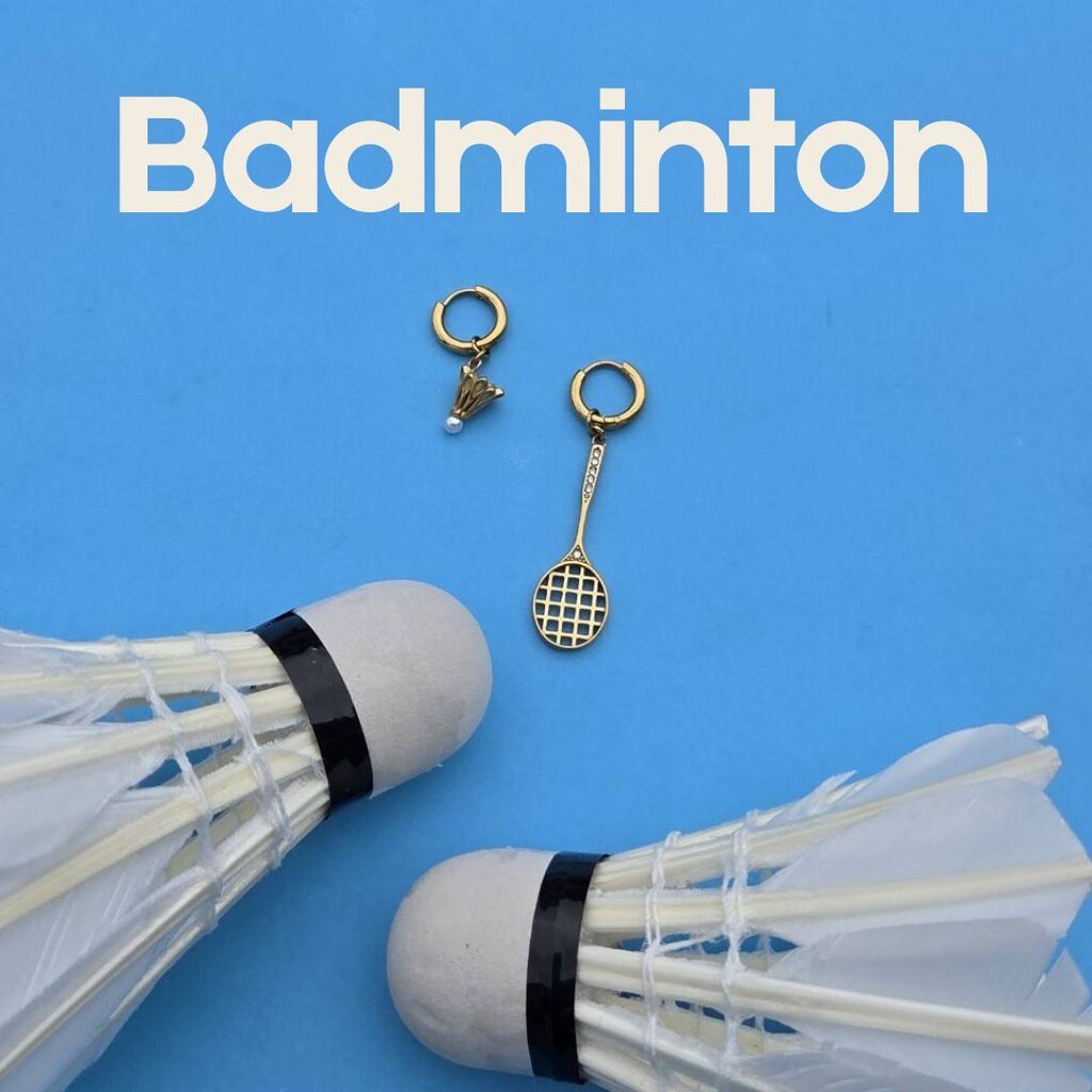 WELRY.acc พร้อมส่ง ต่างหู รุ่น Badminton