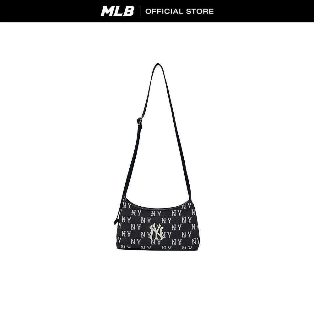 MLB กระเป๋าสะพายข้าง ยูนิเซ็กส์ Classic Jacquard Monogram Crossbody Bag รุ่น 3ACRM015N 50BKS สีดำ