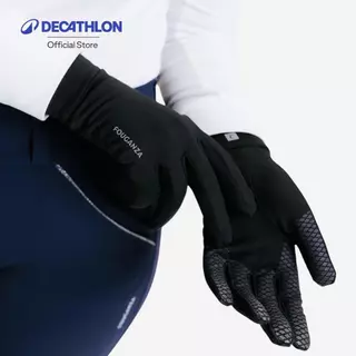 Decathlon Adult Horse Riding Gloves 100 ถุงมือขี่ม้าสำหรับผู้ใหญ่ รุ่น 100 - Black