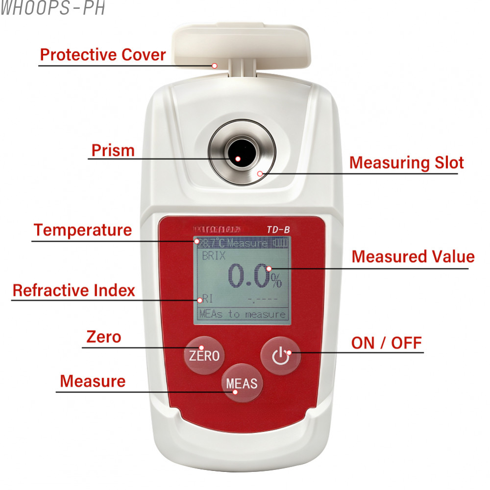 Digital Refractometer 0-93% ช่วงการวัดการชดเชยอุณหภูมิอัตโนมัติ