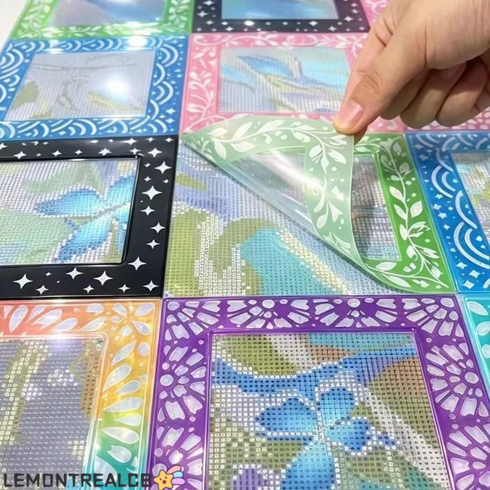 LEMONTREALCB 30PCS Diamond Painting Release Film, Section Frame Plastic Diamond Painting Protective 