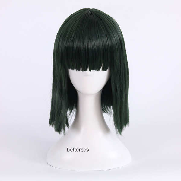 Spirited Away White Dragon COS วิกผม Dark Algae สีเขียว Face-Narrowing ผมสั้นสามารถสวมใส่โดยตรงคอสเพ