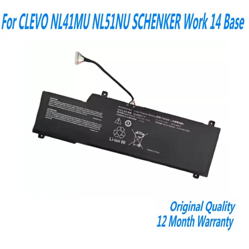 NL40BAT-4 แบตเตอรี่สําหรับ CLEVO NL41MU NL51NU SCHENKER ทํางาน 14 ฐาน Machenike Machcreator-A NL40PU