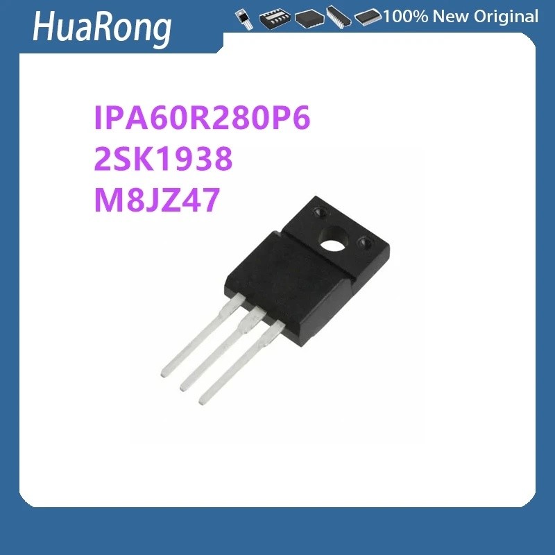 10 ชิ้น/แบทช์ IPA60R280P6 6R280P6 2SK1938 K1938 M8JZ47 TO-220F