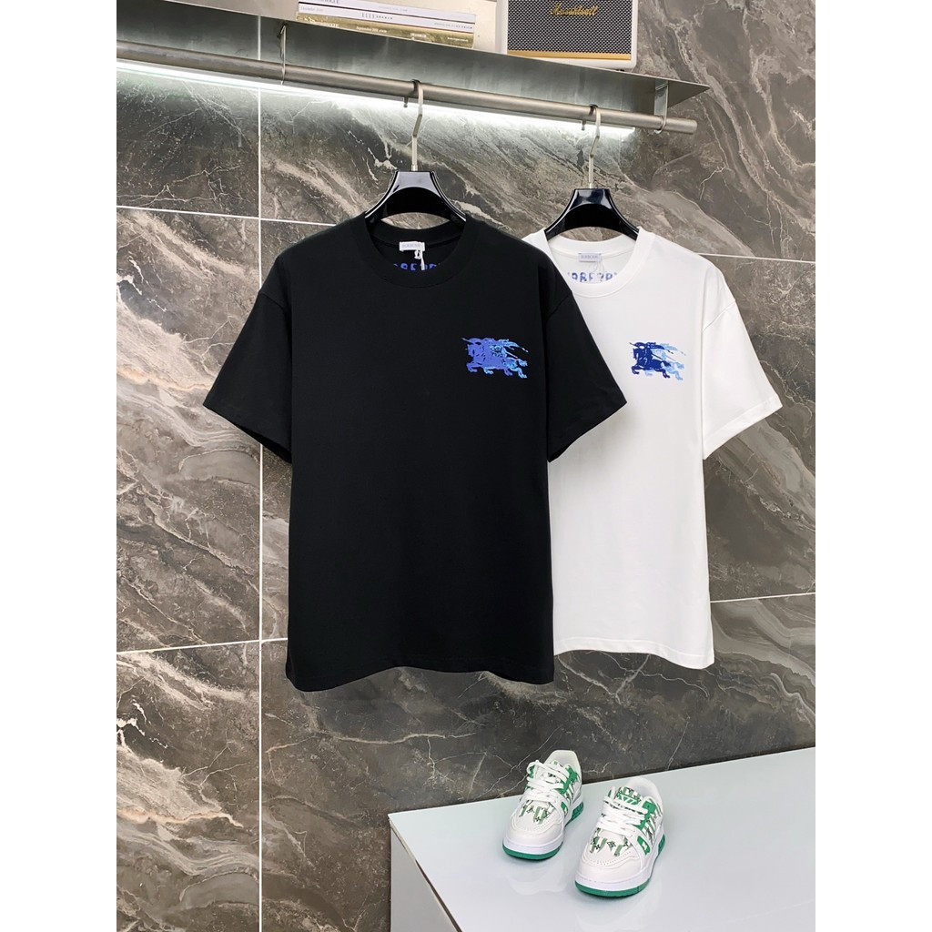 ผู้ชายผู้หญิงเสื้อยืดพิมพ์ 2026Bbr tee หลวมเสื้อยืด High-End เสื้อยืดรอบคอ 100 ผ้าฝ้ายแท้ BWYQ