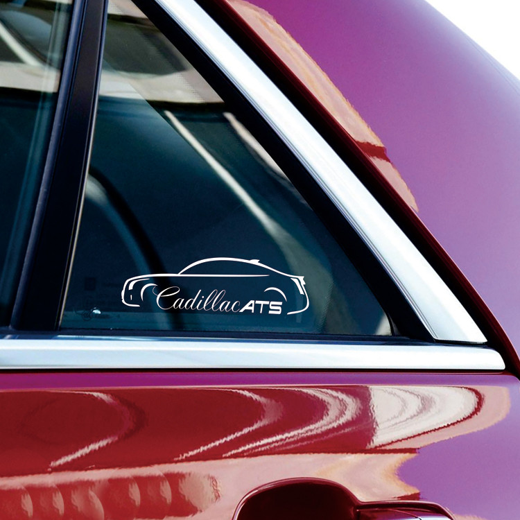 เหมาะสําหรับ Cadillac ATSL Triangle Window Decorative Car Sticker Cadillac Small Car Model