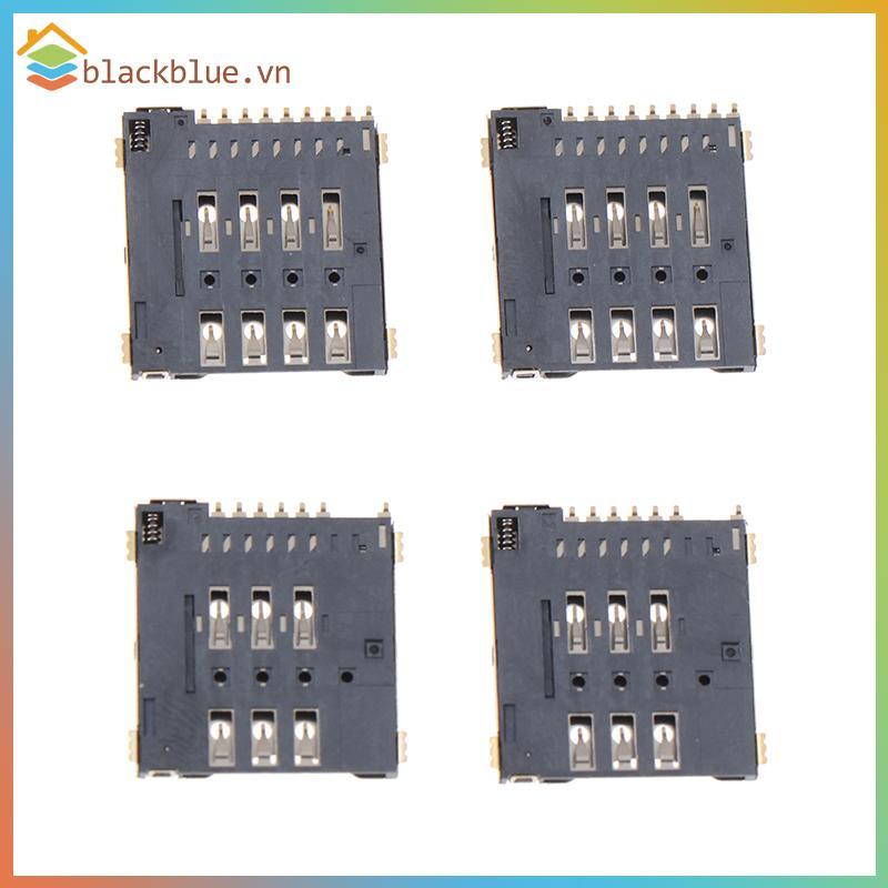 BBLUE 2 ชิ้น MUP-C792 Micro Sim Card Connector Patch Self-piercing 6 + 8 + 1P ซิมการ์ดสล็อต Soet .