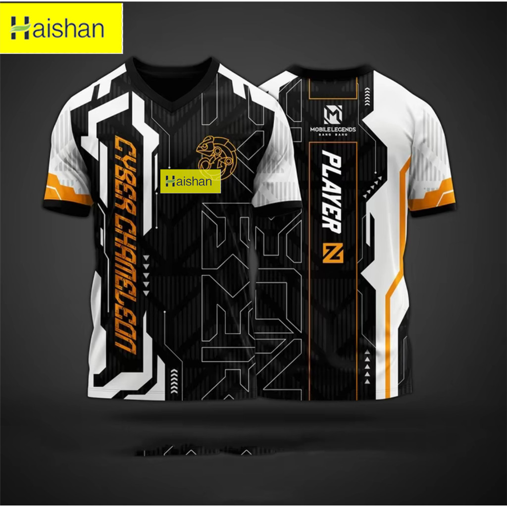 3 Designs 2025 เสื้อดีไซน์ใหม่การปรับแต่งฟรี MLBB เสื้อกีฬา E-sports