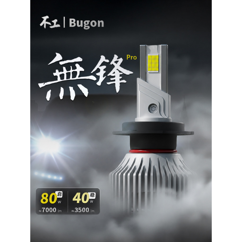 Bu Gong Wufeng Pro Super Bright Strong Laser รถ H7H4H11 หลอดไฟสูงใกล้แสงแบบบูรณาการ led ไฟหน้ารถ