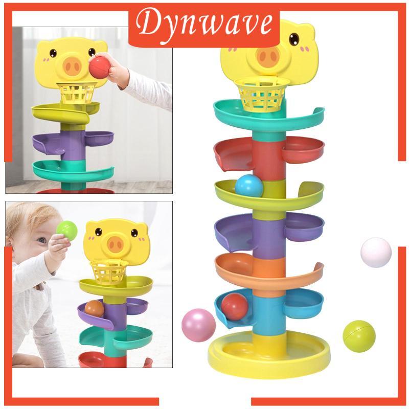 [Dynwave] Ball Early Educational Ball Ramp Activity Center Ramp Toys for Preschool Kids