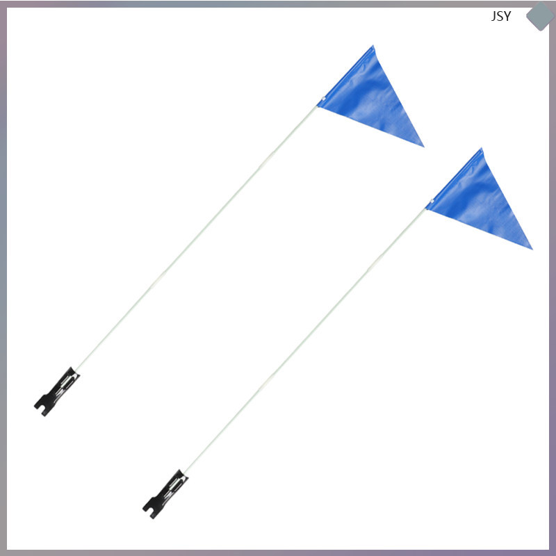 2 ชิ้น Safety Flag Bike Flags พร้อมเสา Kids junshaoyip