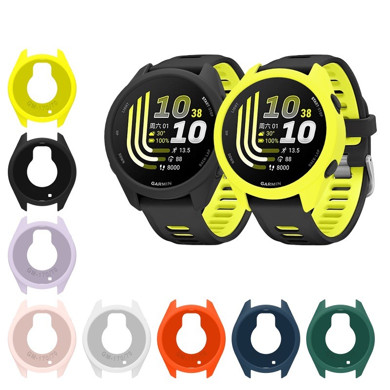 เคส TPU แบบนุ่มสําหรับผู้เบิกทาง Garmin 70 170 Music Slim Watch Screen Protector