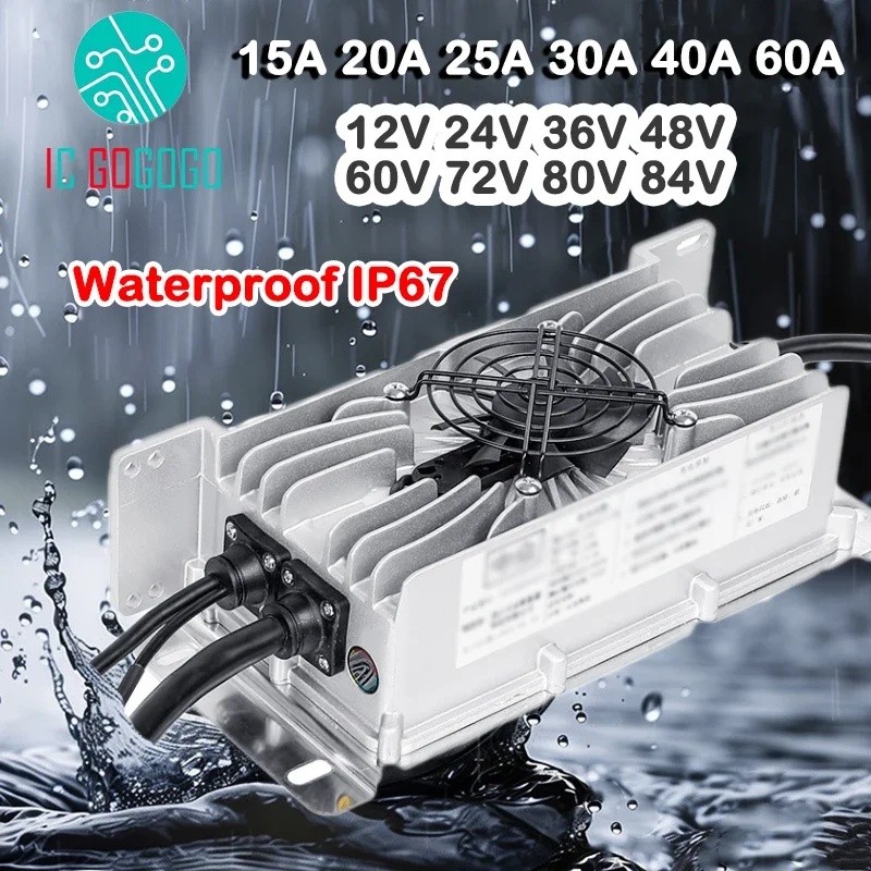 RD1H ผู้ขายที่ดีที่สุด 24V 48V 60V 72V 84V 12V 36V 100.8V Li-ion Lifepo4 แบตเตอรี่ลิเธียม Charger กั