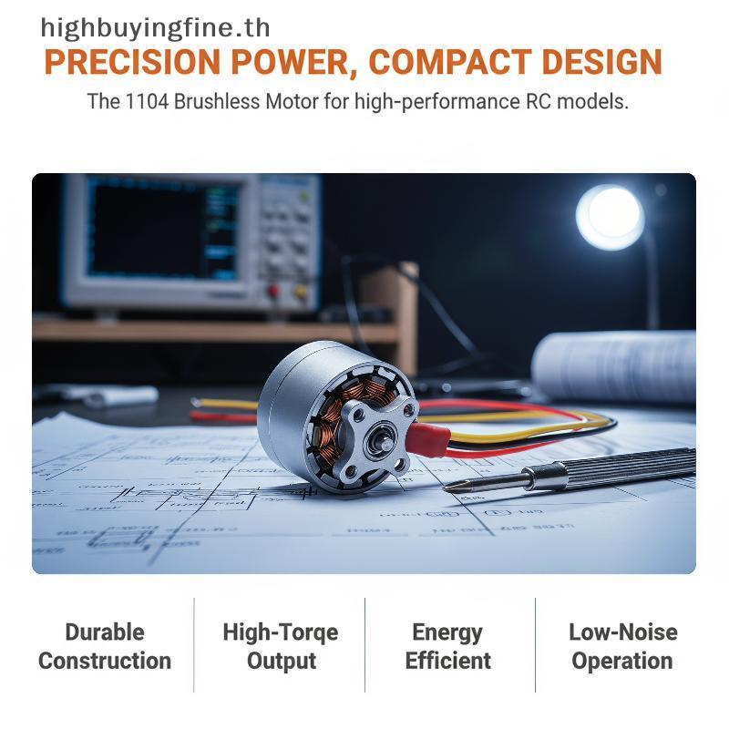 HFTH 1104 4300KV มอเตอร์ไร้แปรง 1-2S การตอบสนองอย่างรวดเร็วสําหรับ FPV Racing Mini Quadcopter DIY ร้