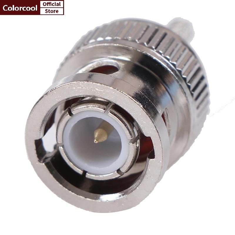 TH 10 ชิ้น BNC ชายปลั๊กหน้าต่าง crimp RG316 RG174 RG179 LMR100 สายเชื่อมต่อ HH