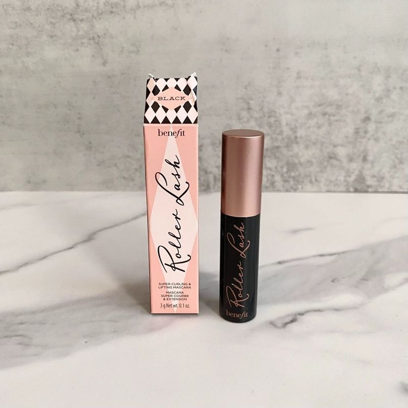 ✨ Benefit Benefit Benefit Beauty Mascara Clear Root 3g ตัวอย่างขนาดกลางหนาสีดํายาว Curling 4-25-8