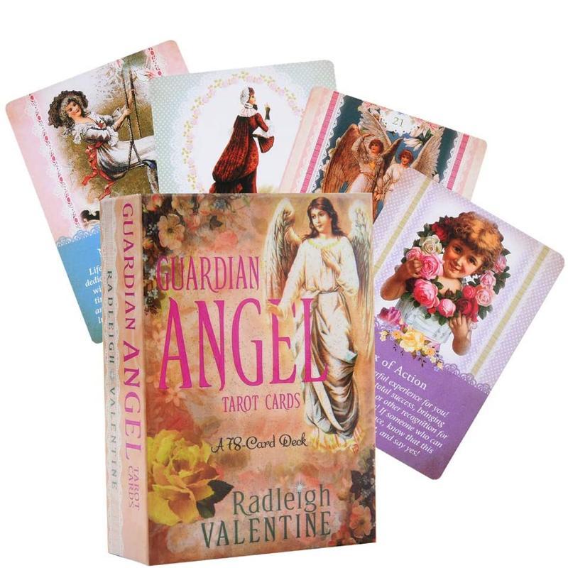 Guardian Angel ไพ่ทาโรต์ 78 ชิ้นการ์ด Deck Angel Oracle Divination ของขวัญ Angel การ์ด