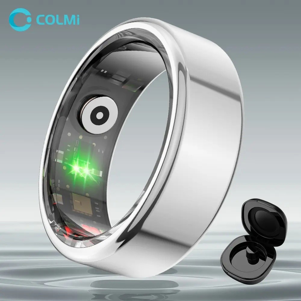 COLMI แหวนอัจฉริยะ R02IP68 กันน้ําสวมใส่ฟิตเนส Tracker ชายหญิงคู่ของขวัญ G4QG