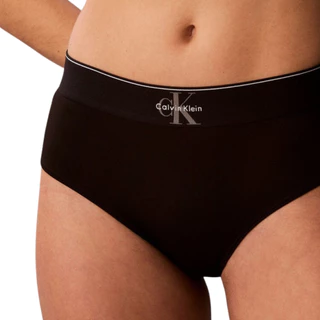 CALVIN KLEIN กางเกงในผู้หญิง Graphic Monogram Microfiber ทรง Hipster รุ่น QF8878AD UB1 - สีดำ