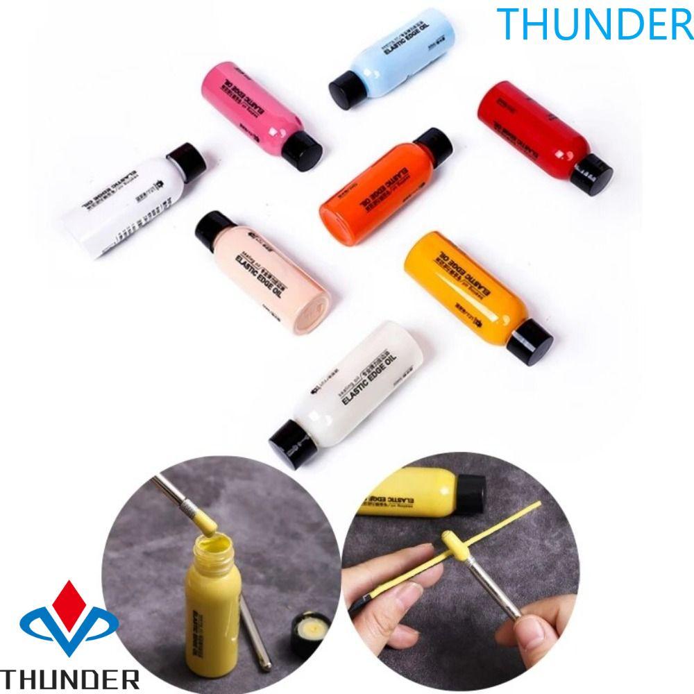 THUNDER หนังขอบสีน้ํามัน,ที่มีสีสันสีเสื้อหนังขอบน้ํามัน Finishing Agent, ซ่อมเครื่องมือ 30ml Dye Dressing หนังขอบรองเท้า Pigment รองเท้ารองเท้า