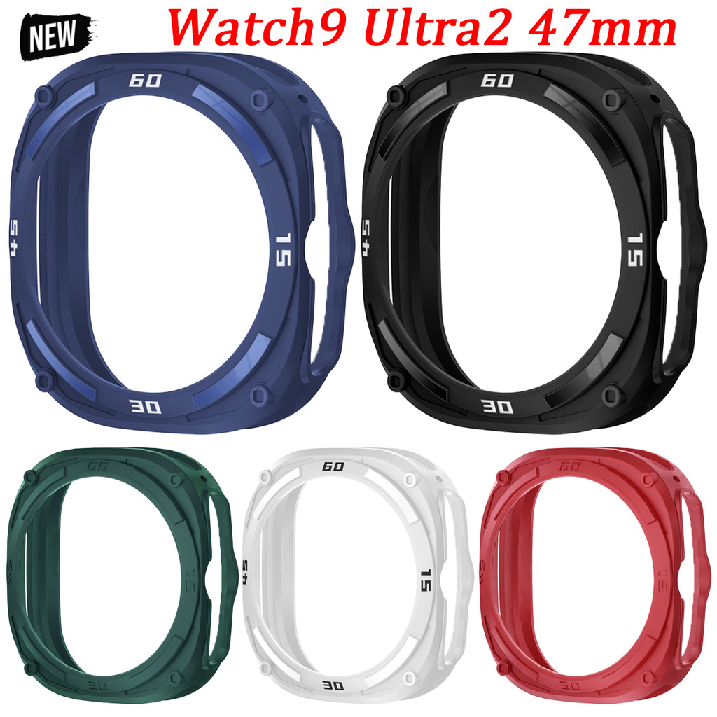 เคสป้องกันสําหรับ Samsung Galaxy Watch 9 Ultra2 47 มม.กรอบ TPU ป้องกันกันชนสําหรับ Galaxy Watch Ultr