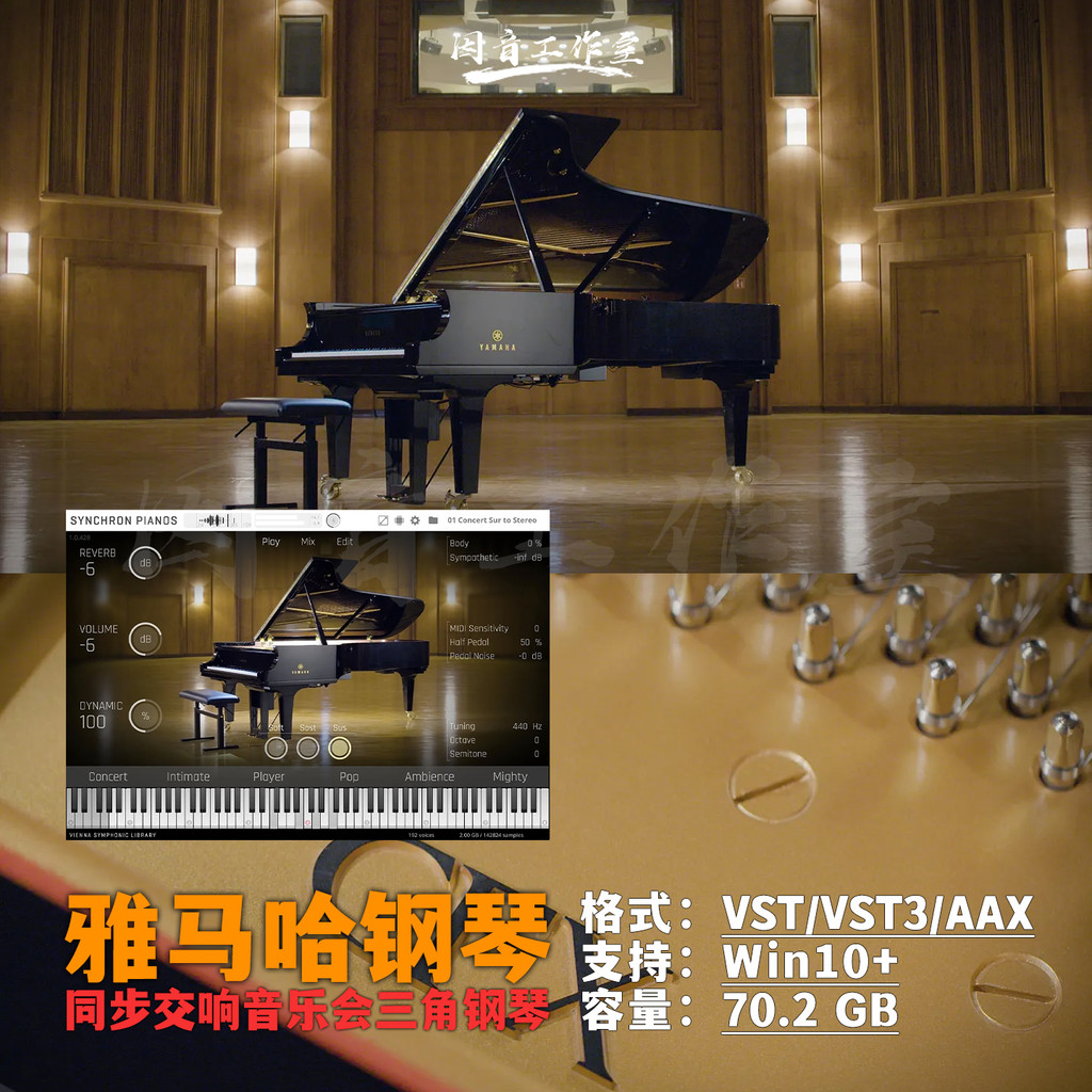 Vienna Concert Big Piano Sound Source Full Set VSL Synchron Piano Yamaha Stanway Piano